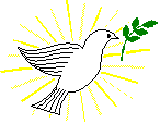 Dove with peace branch